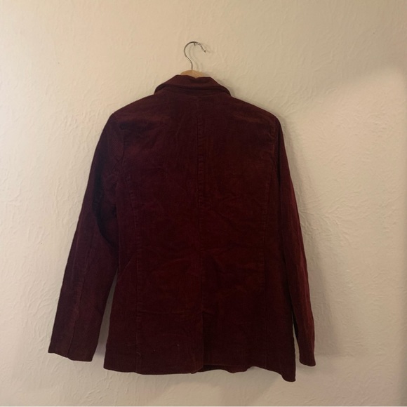 Burgundy Jason Maxwell Corduroy Jacket Large - Picture 2 of 3